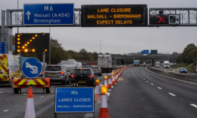 m6 walsall birmingham lanes closure Triggers Travel Chaos