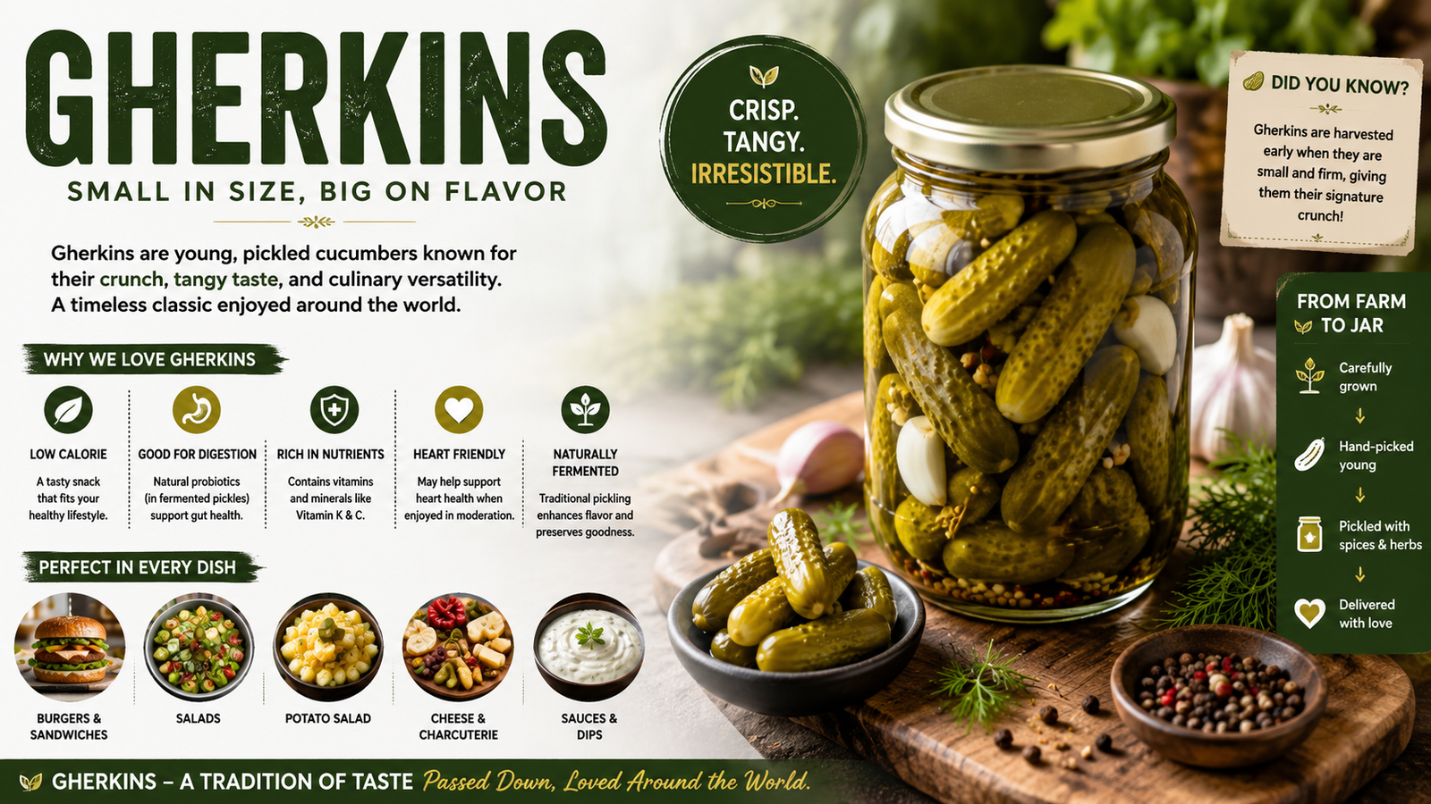 Gherkins Beyond Pickling: Tiny Cucumbers With Big Flavor