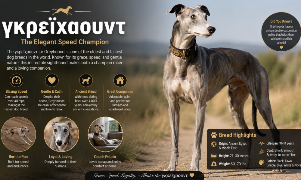 γκρεϊχαουντ: The Elegant Speed Champion of the Canine World