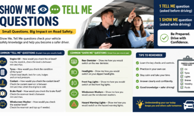 Mastering show me tell me questions for Driving Test Success