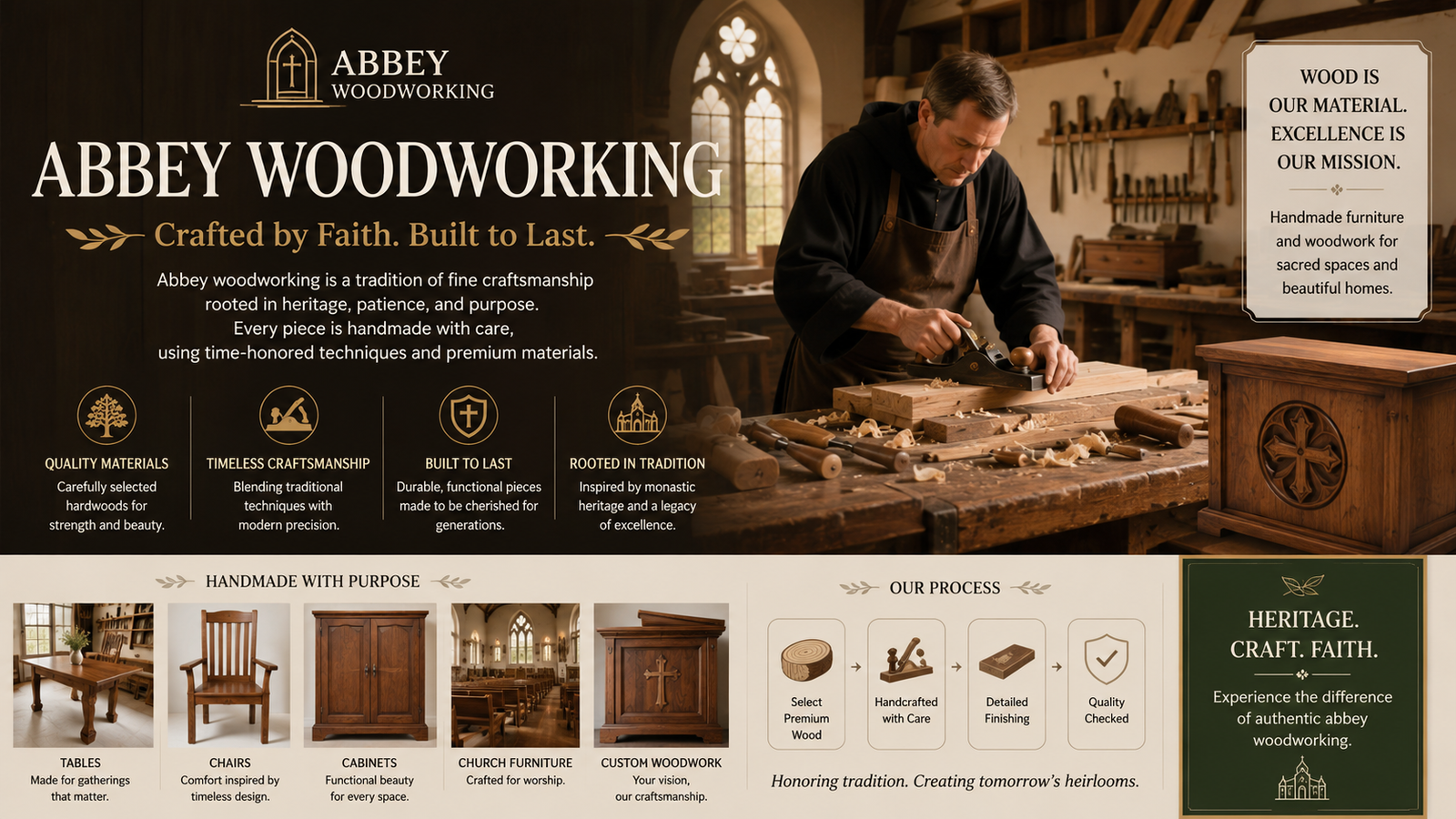 Abbey Woodworking: Where Craftsmanship Meets Sacred Tradition