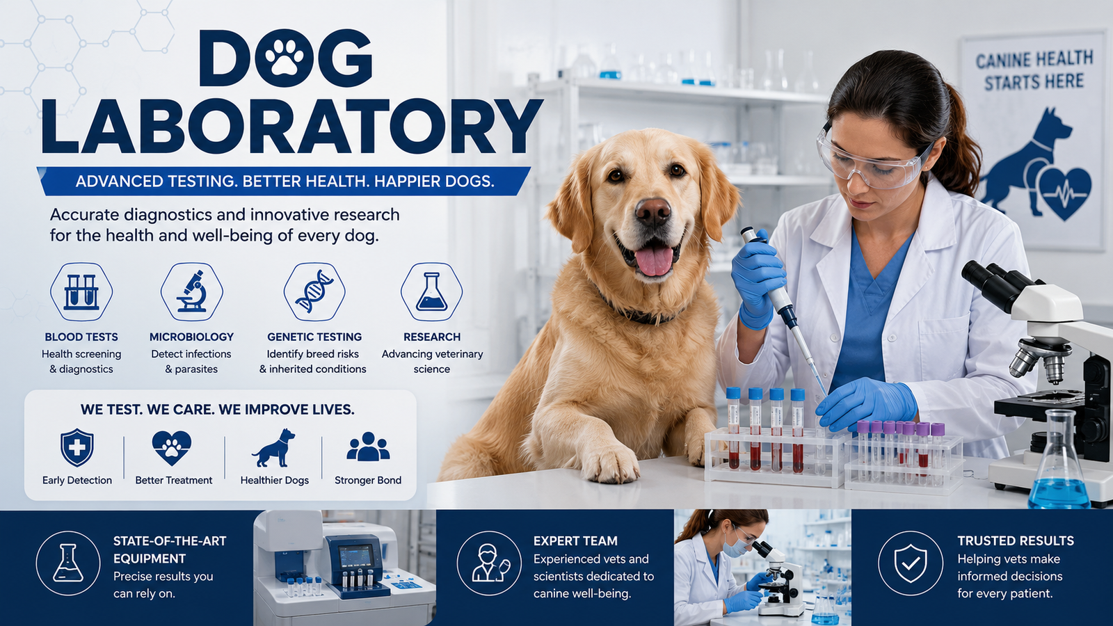 dog laboratory: Inside Modern Canine Health and Testing