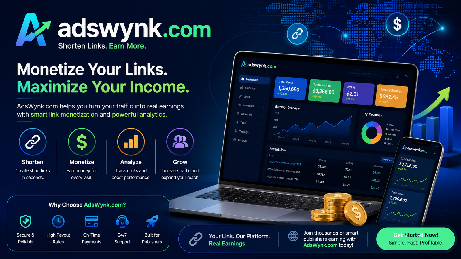 adswynk com: Exploring the Platform Transforming Link Monetization