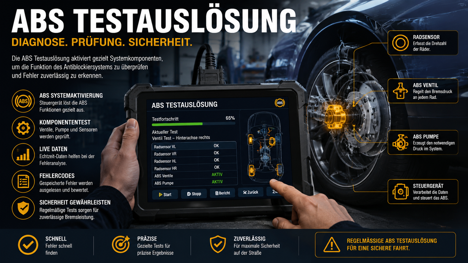 abs testauslösung: Präzise Diagnose moderner Bremssysteme