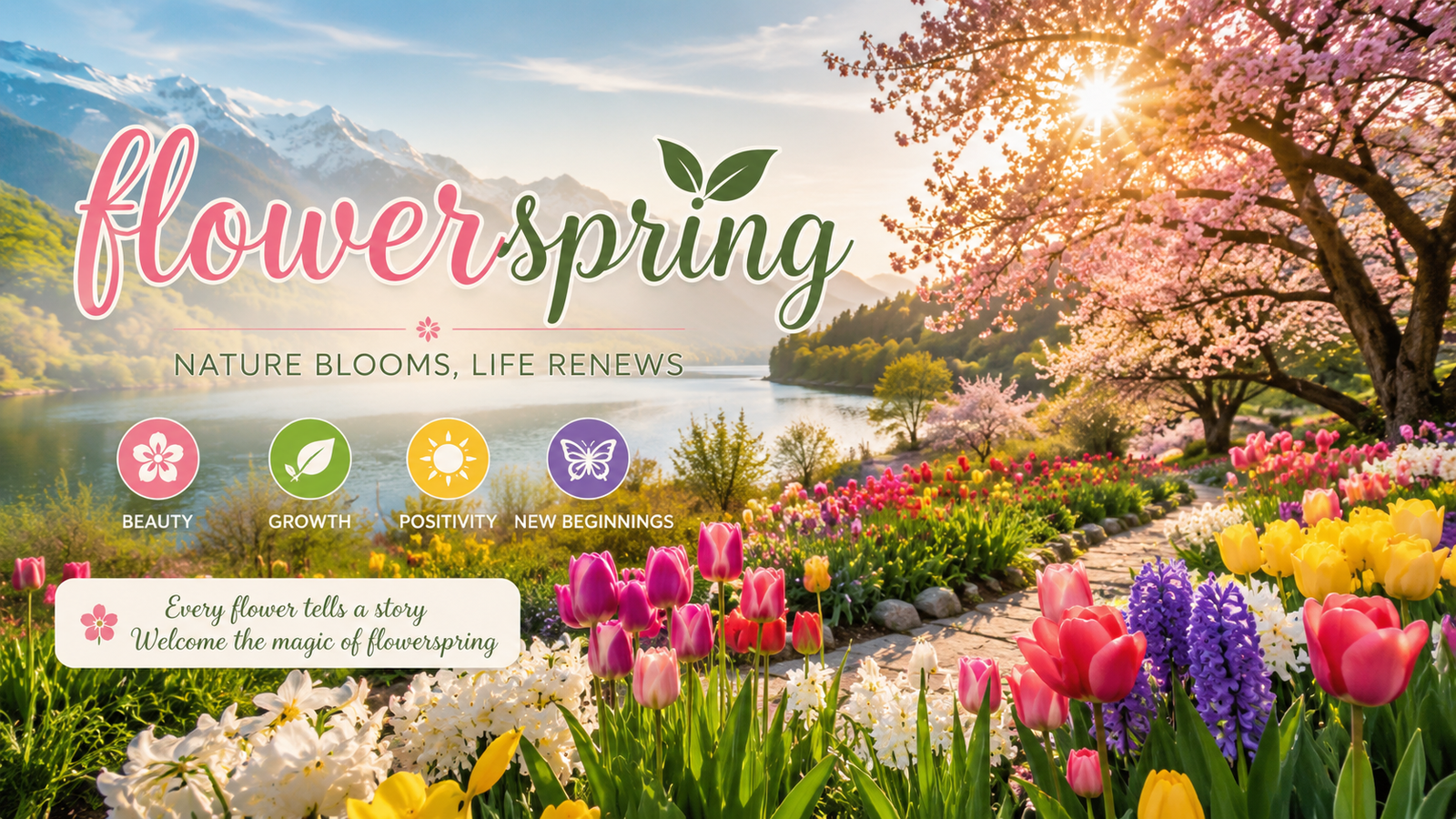 flowerspring: Nature’s Seasonal Awakening Through Blooming Life