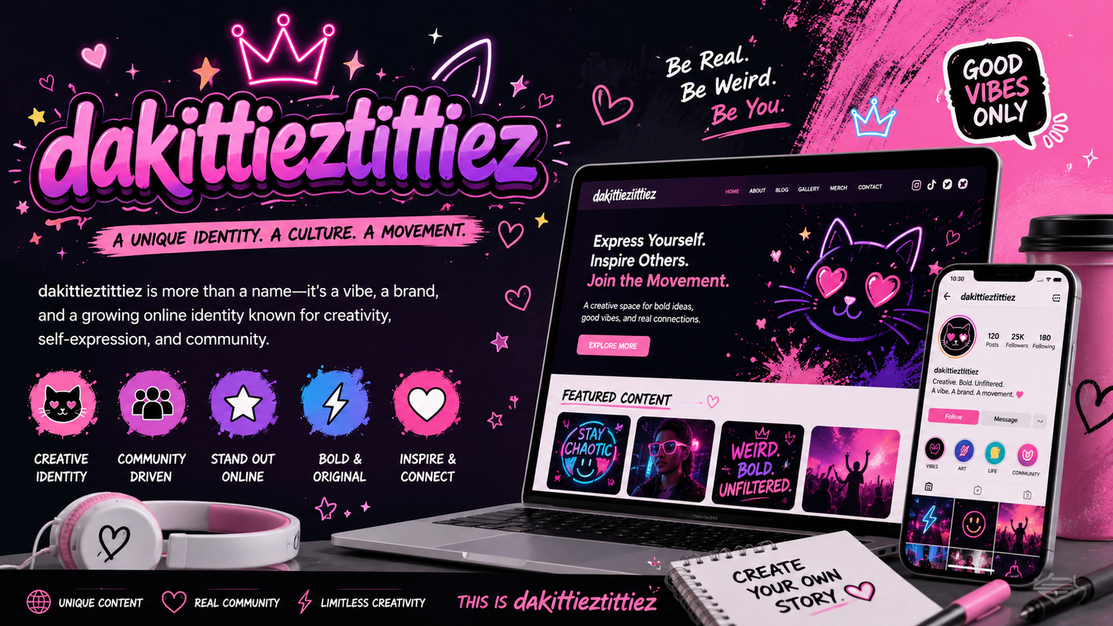 dakittieztittiez: The Internet Identity Turning Attention Into Culture