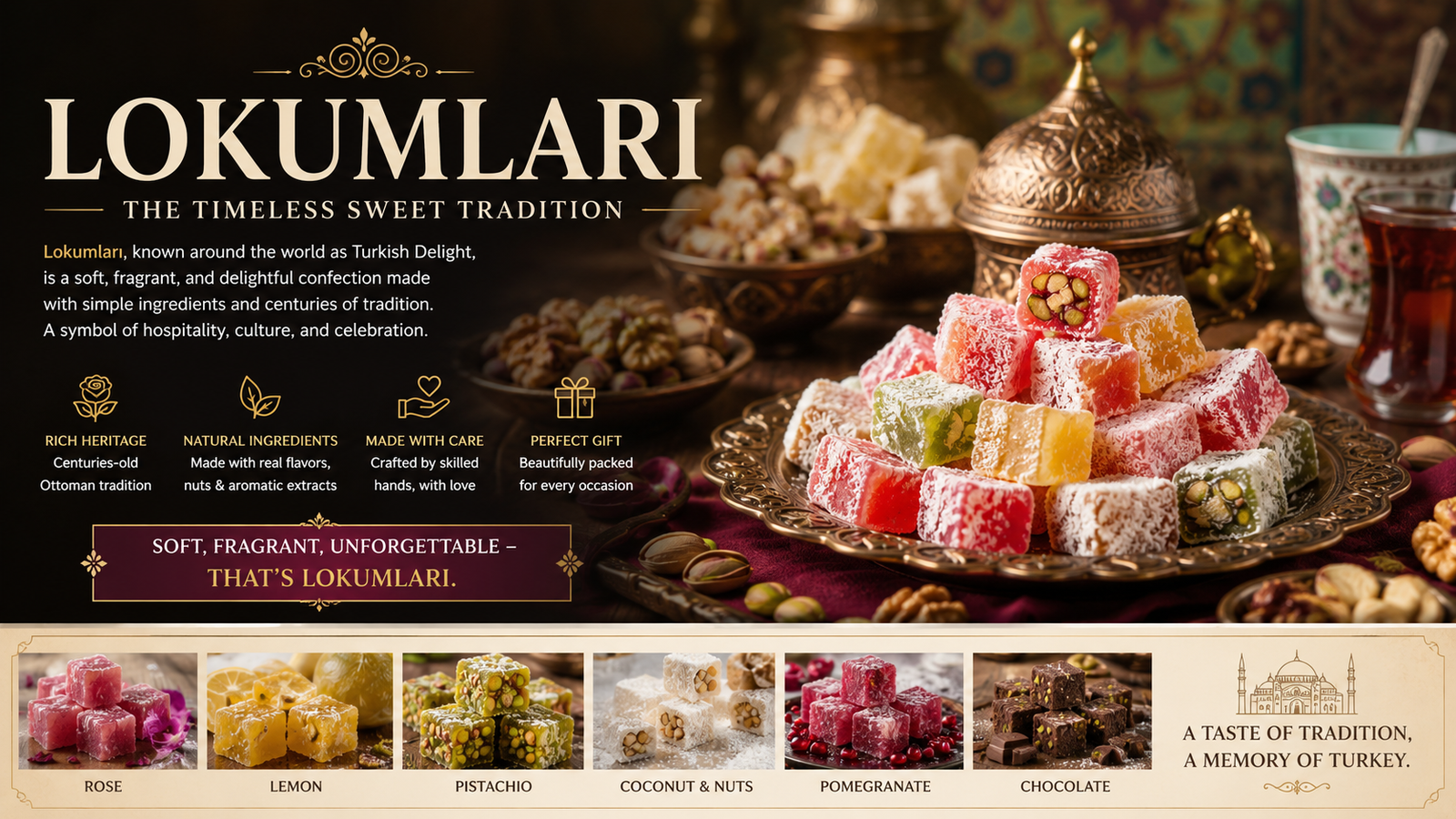 lokumları: The Sweet Legacy of Turkish Delight Across Generations